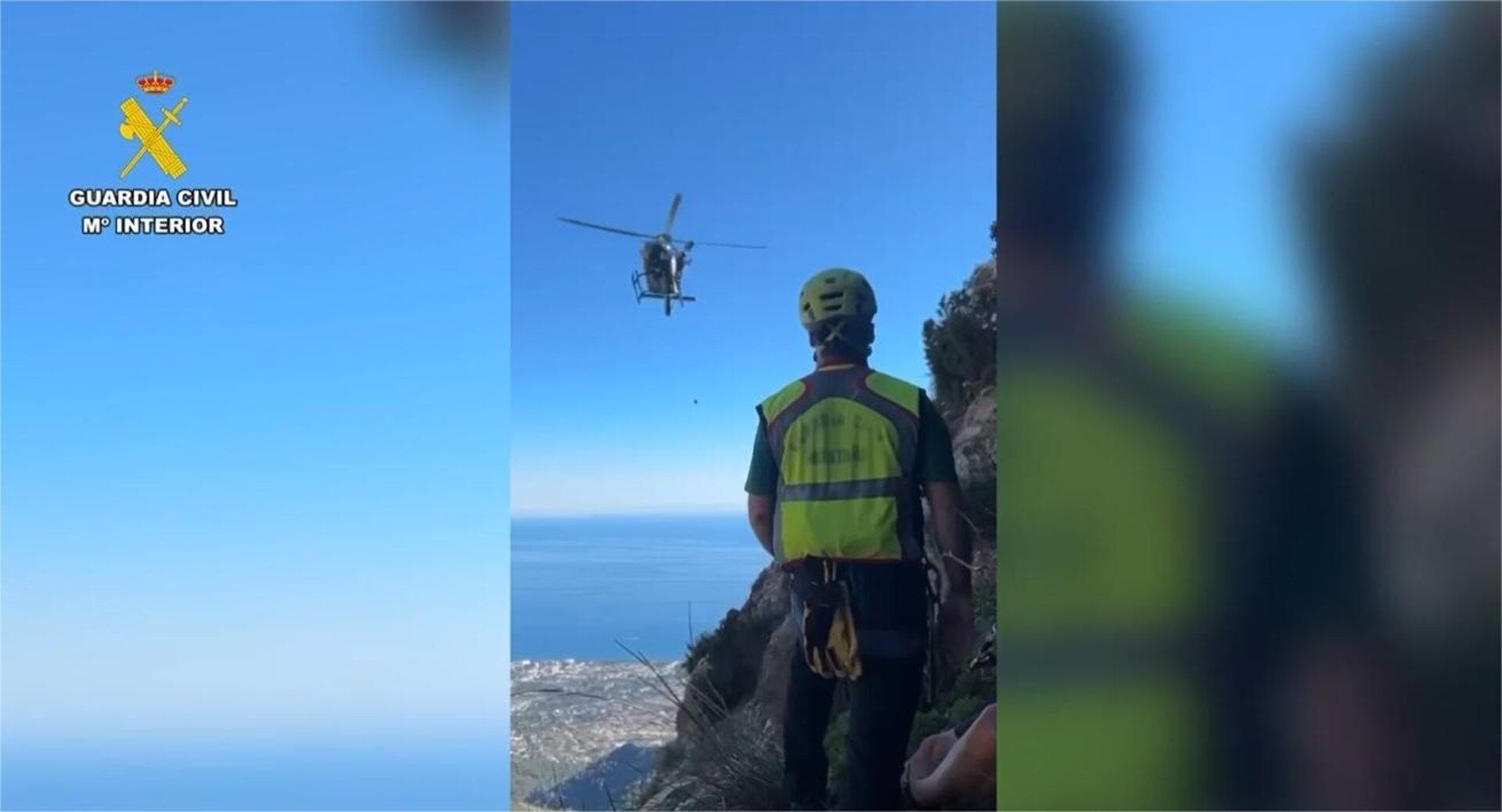 Efectivos del grupo de Montaña de la Guardia Civil realizan cuatro rescates en los últimos días en la provincia de Málaga