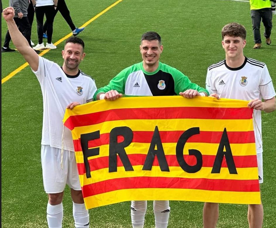 César San Agustín, Marc y Novials, jugadores del Fraga en la selección de Aragón