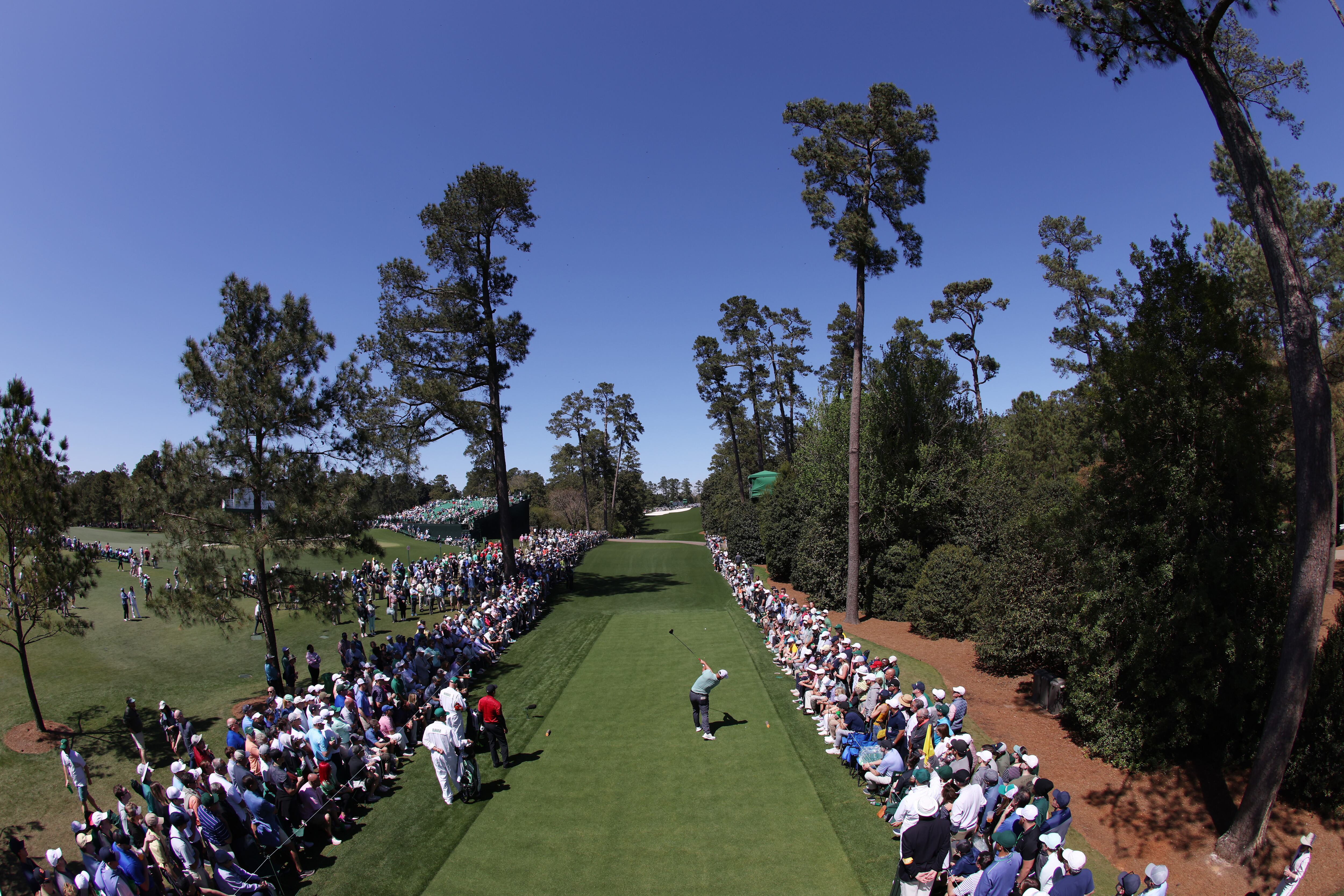 Jon Rahm, durante la última jornada del Masters de Augusta