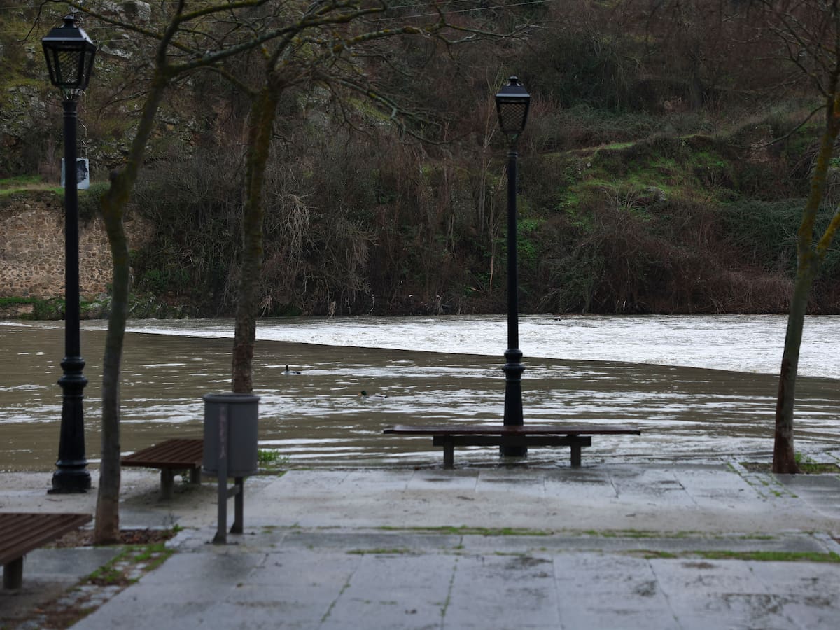 Cortados varios tramos de la senda ecológica y del camino de Albarreal en Toledo por la subida del Tajo