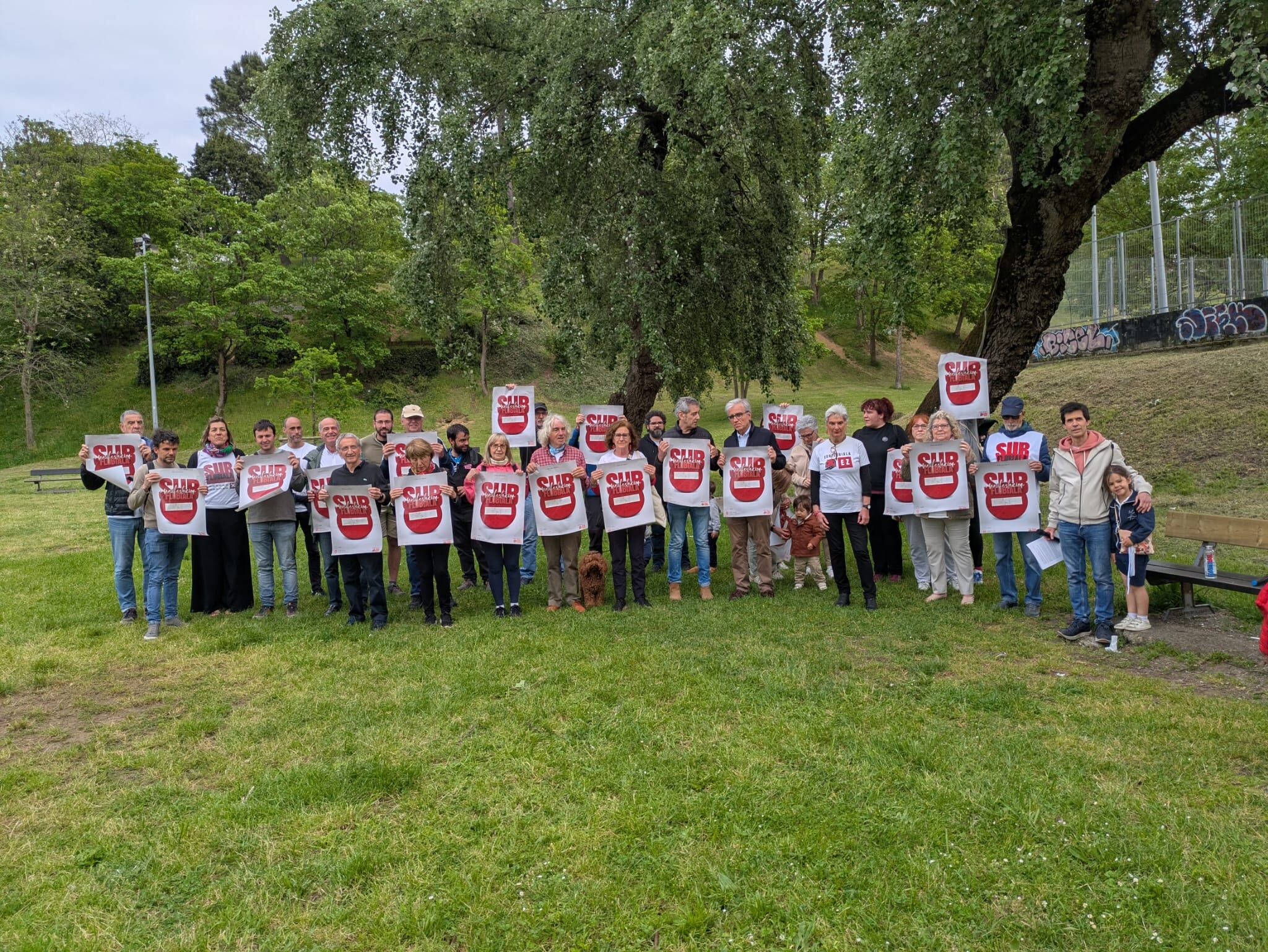 La plataforma Subflubiala Ez! llama a movilizarse este sábado contra el subfluvial en Las Arenas. / Subflubiala EZ!