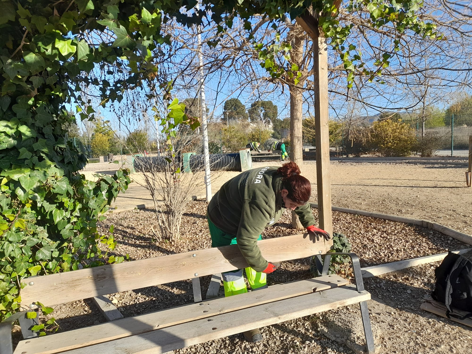 Trabajos parque canino Villena