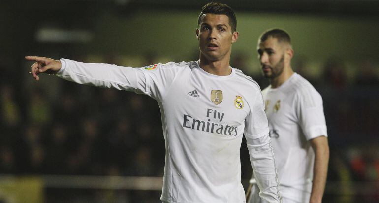 Cristiano, en el partido entre el Villarreal y el Real Madrid.