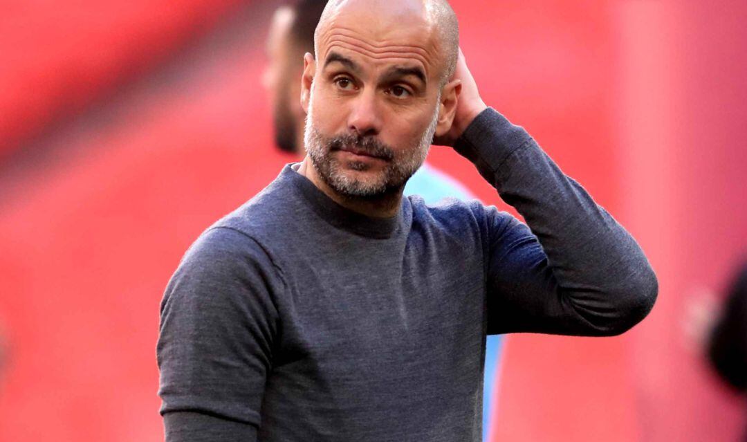 El técnico del Manchester City Pep Guardiola.