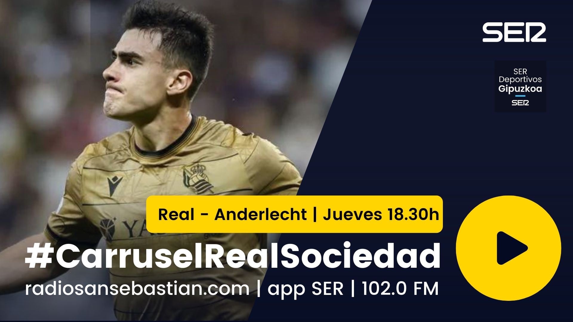 Sigue en Radio San Sebastián el partido de la Real.