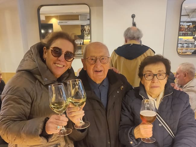 Mireia, Mateo y Josefina juntos