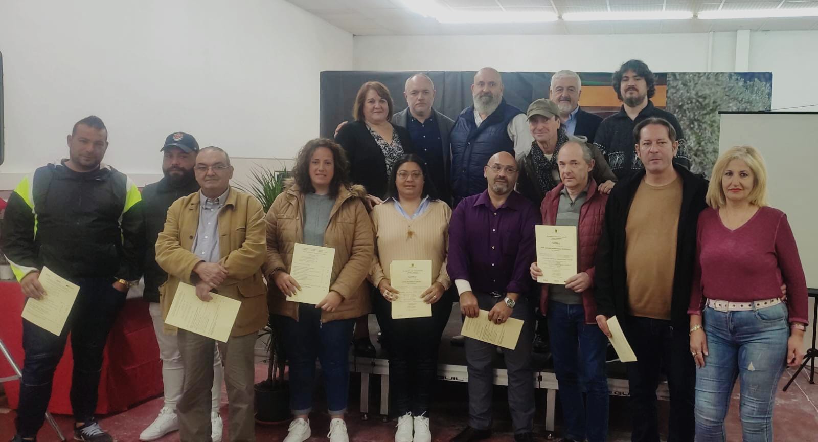 Momento de la clausura del taller