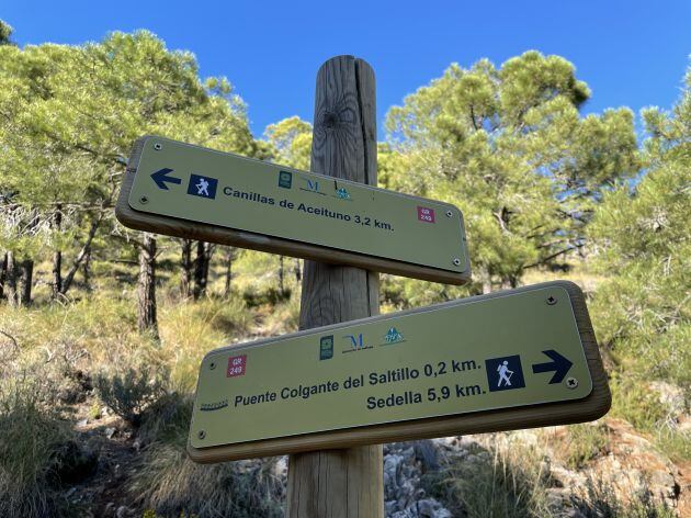 Parte del sendero de la Gran Senda de Málaga