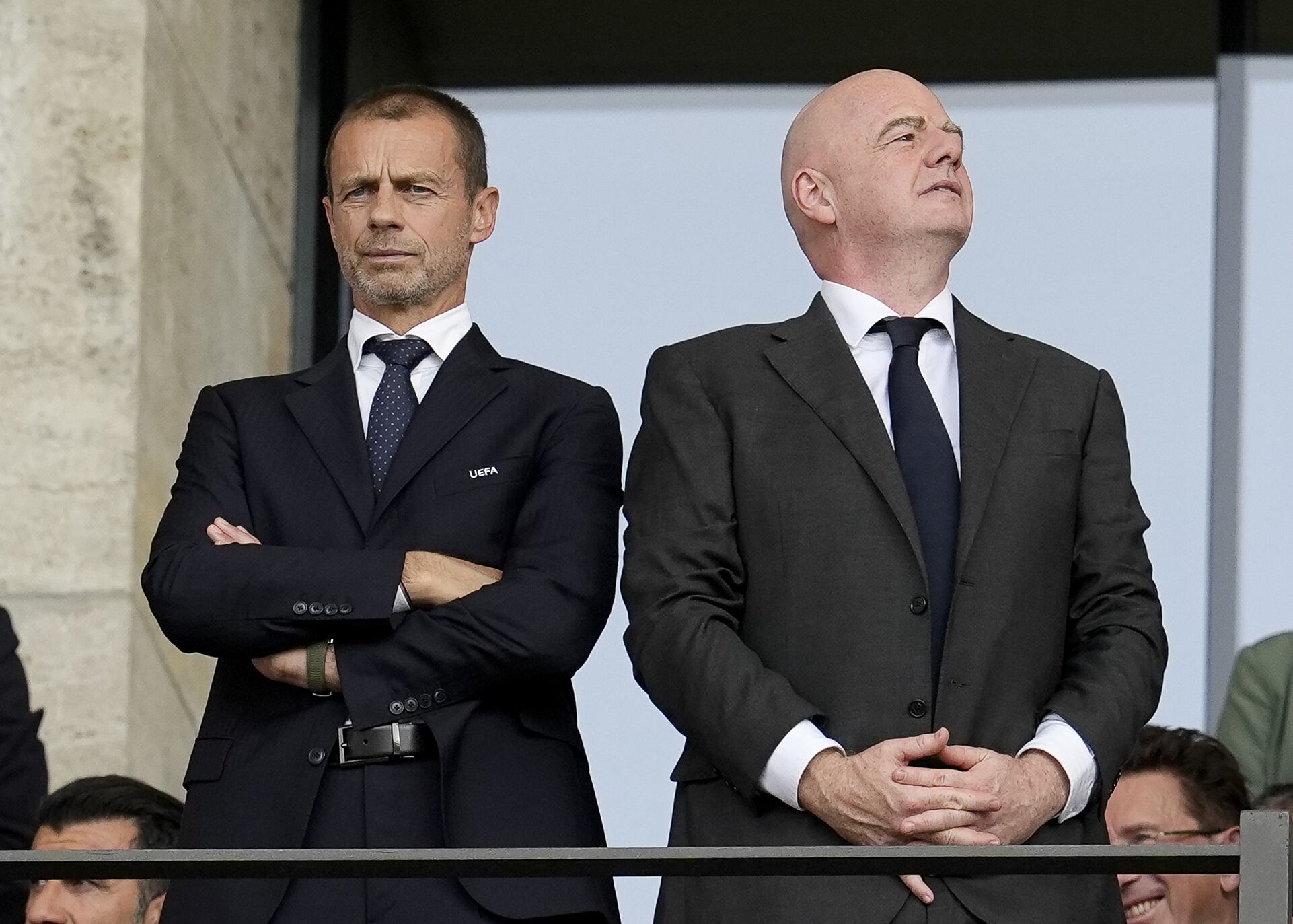 Aleksander Ceferin y Gianni Infantino, presidentes de UEFA y FIFA