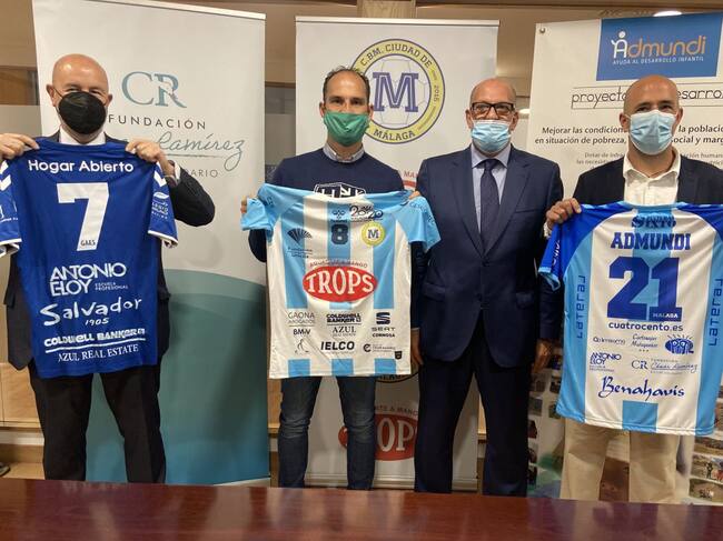 El presidente del Trops Málaga con directivos de distintas ONGS