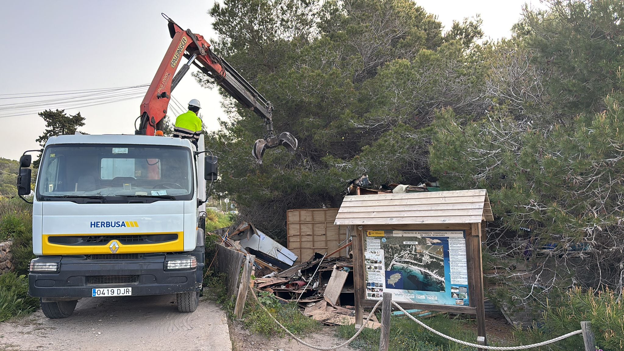 Retirada de la caseta