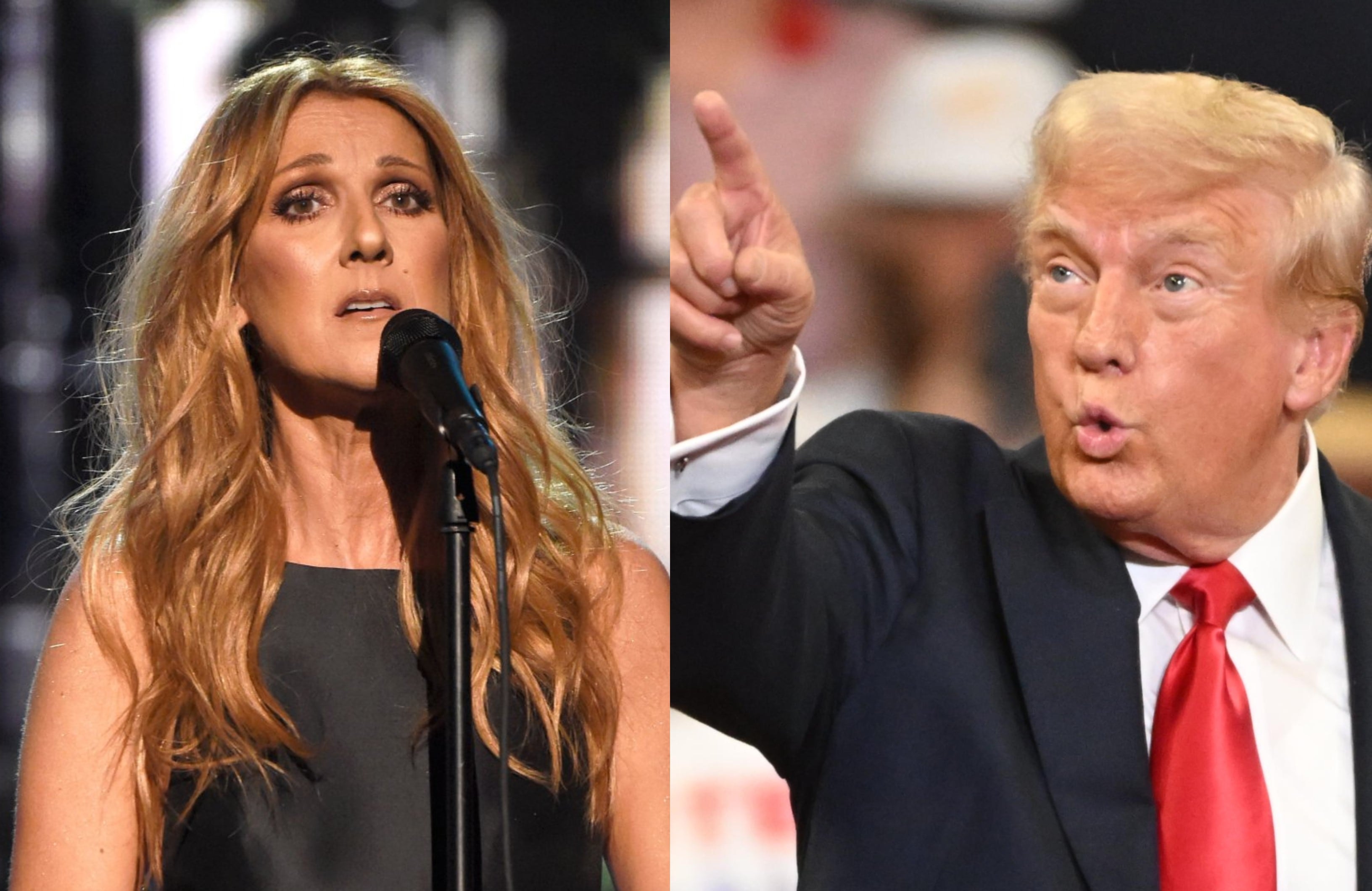 Céline Dion y Donald Trump