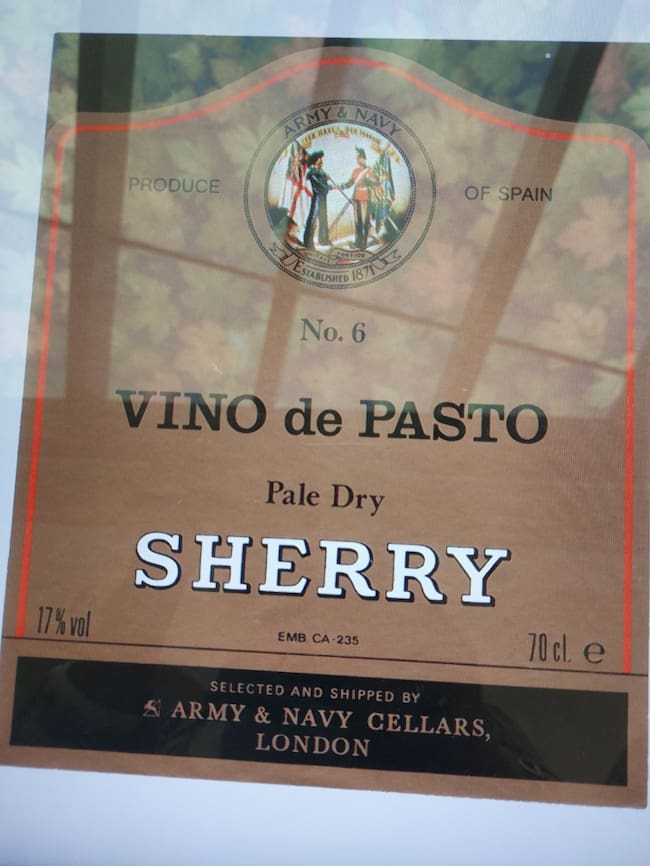Vino de Pasto S. Army & Navy Cellars
