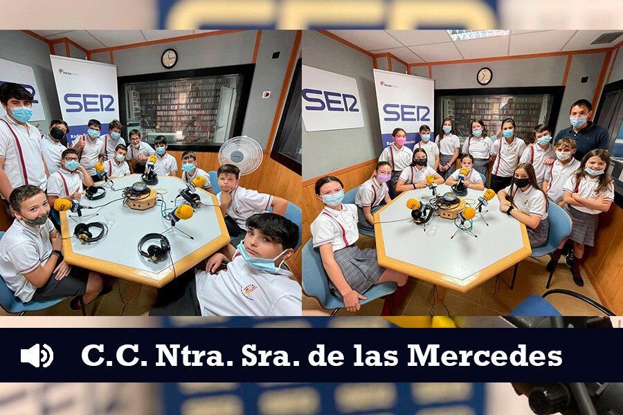 Visita de alumnos del Colegio Mercedarias a Radio Tarancón junio 2022