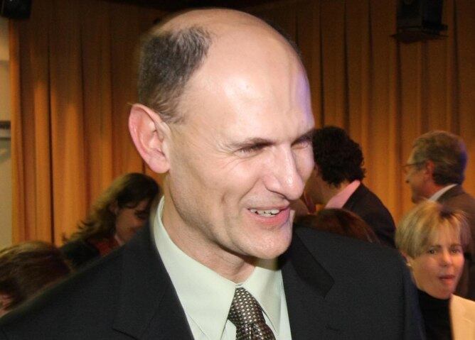 Juan Carlos Izpisúa, en una conferència a Tribuna de Girona, l'any 2008