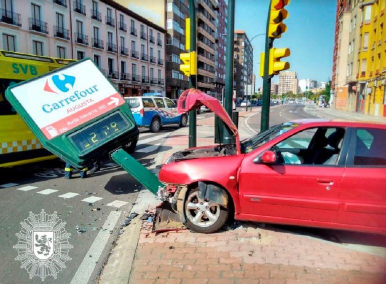 Así ha quedado el termómetro tras el choque 