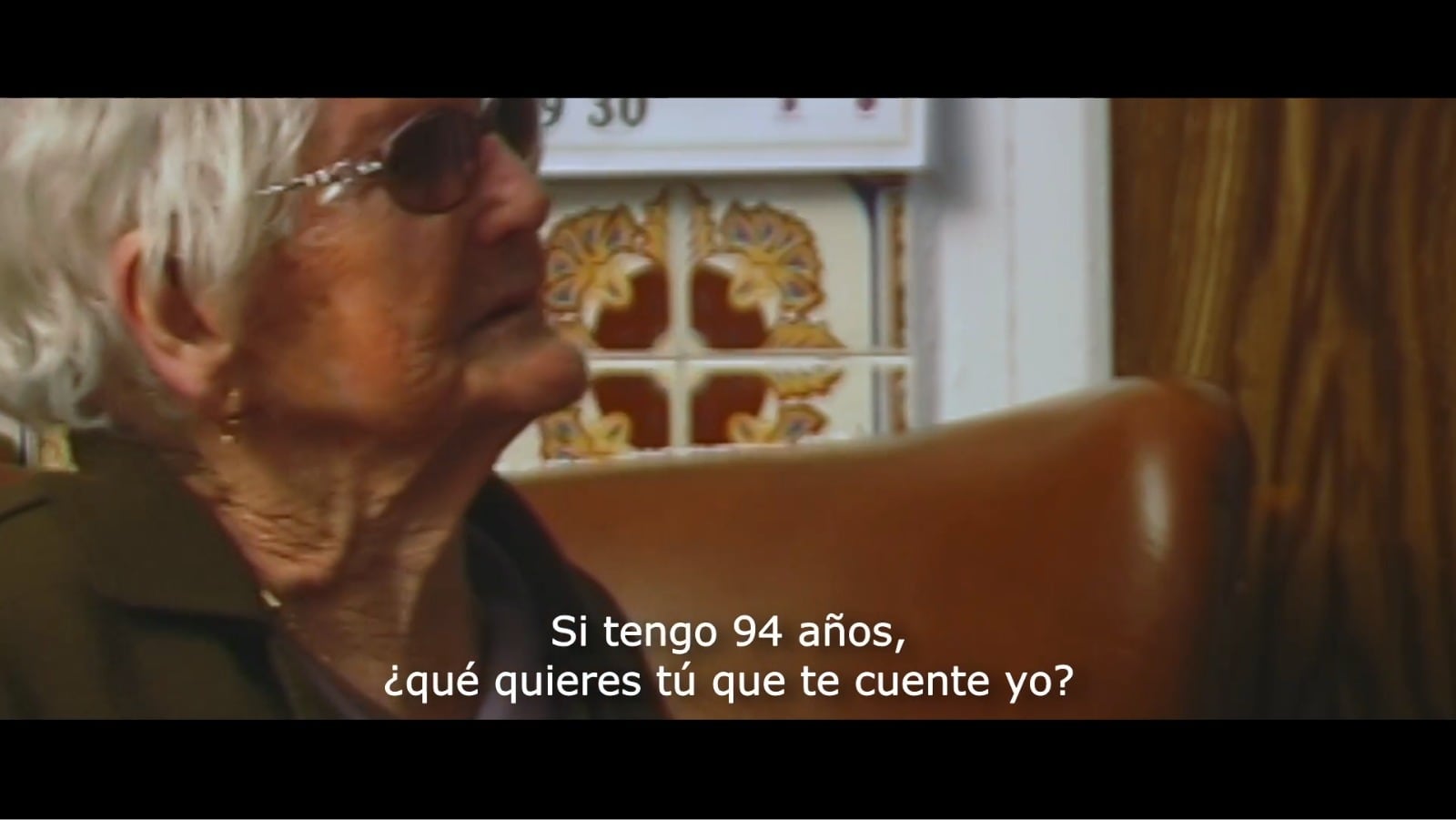 Josefa, la bisabuela de Francisco Artacho, en un momento del documental &#039;Guardianas de la memoria&#039; sobre la represión en Benamejí.