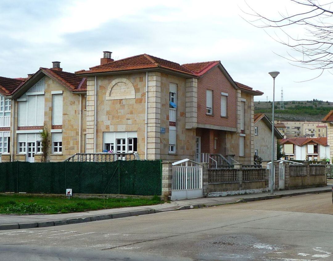 Zona de la Avenida de Palencia en Aguilar de Campoo