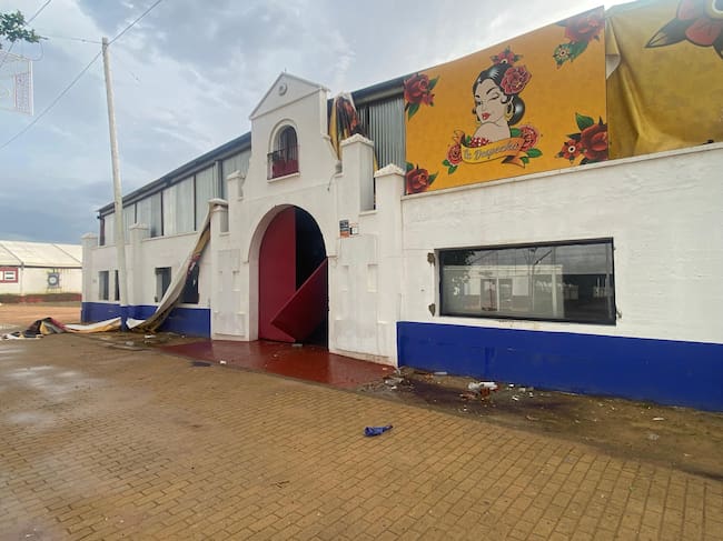 Caseta afectada por el temporal (Ángel Muñoz)