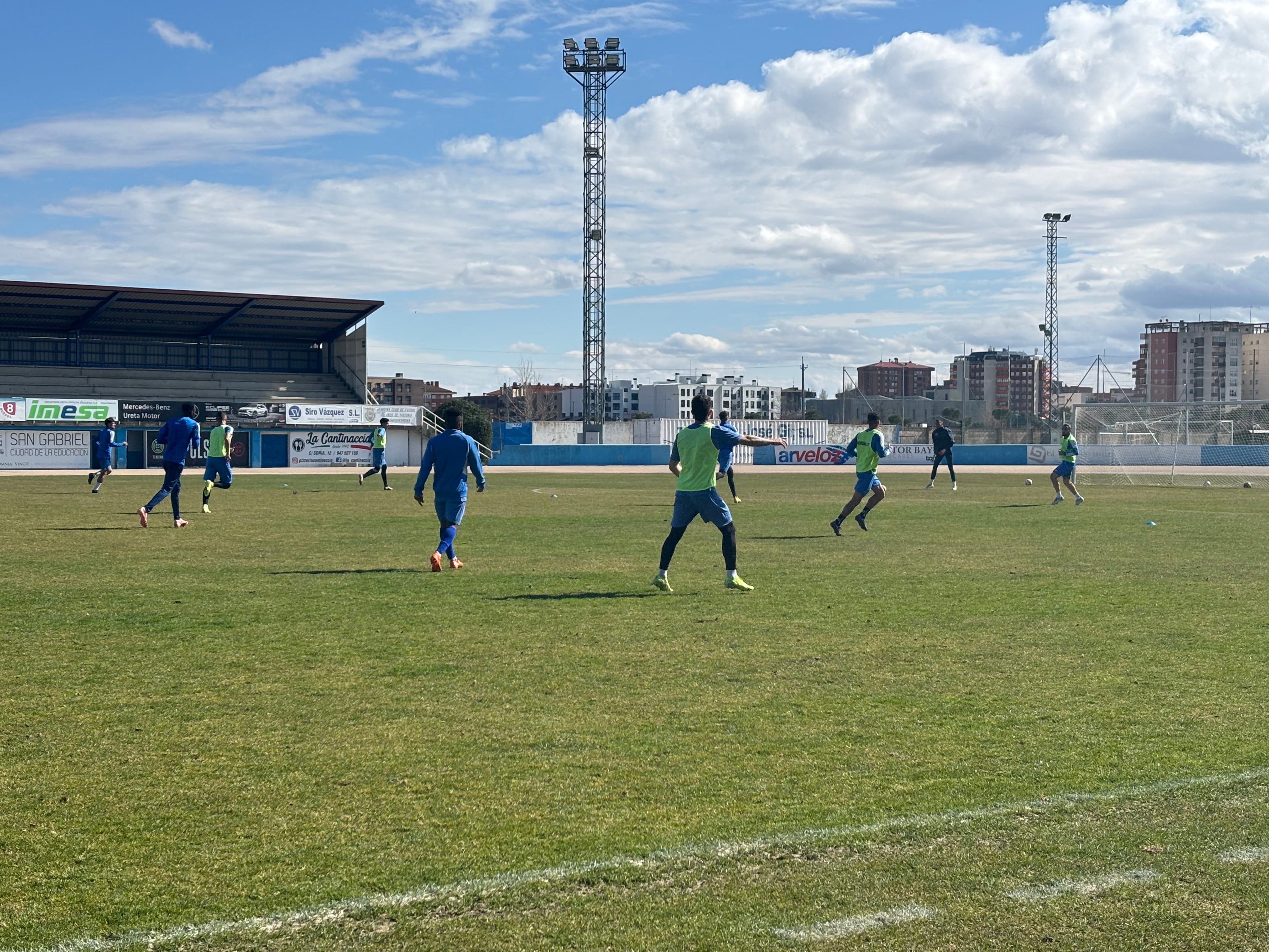 Imagen de un entrenamiento reciente de la Arandina