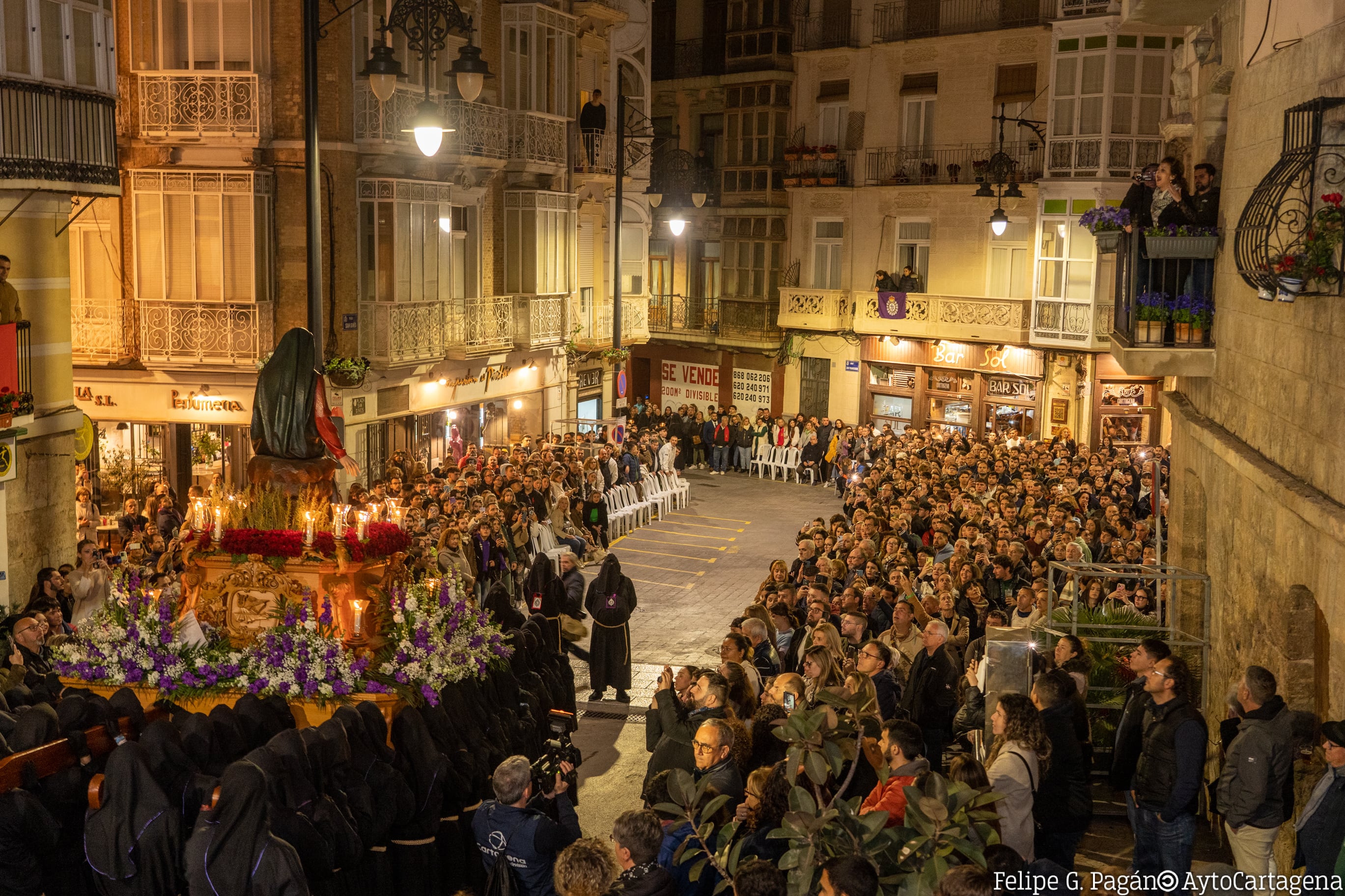 La Virgen de la Soledad del Consuelo en procesión