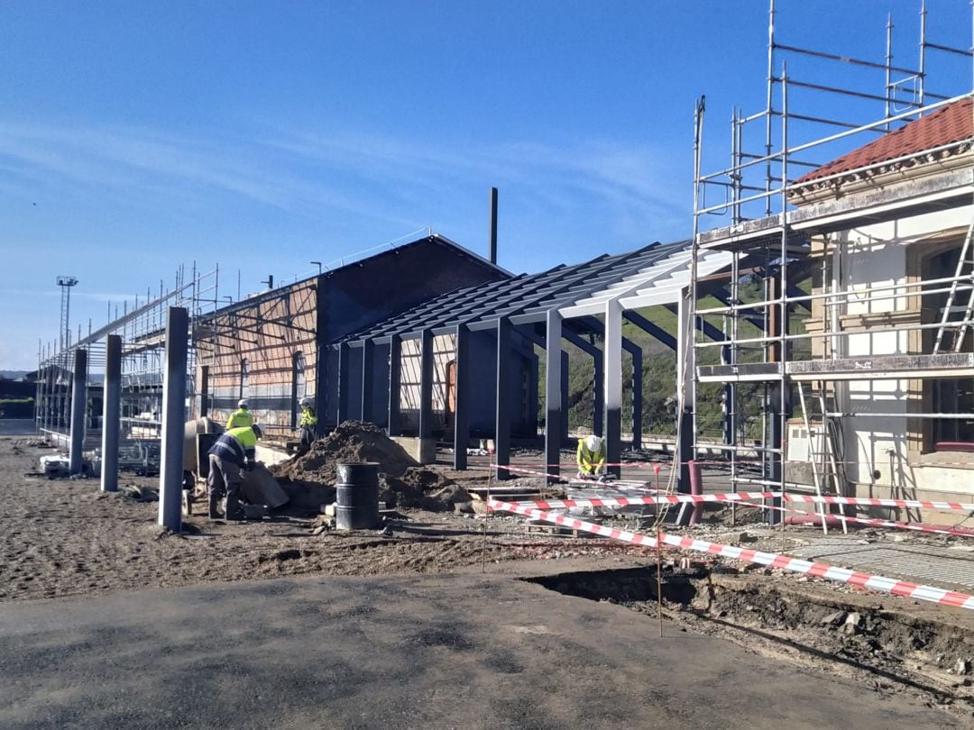 Obras en la estación de ferrocarril de Plasencia