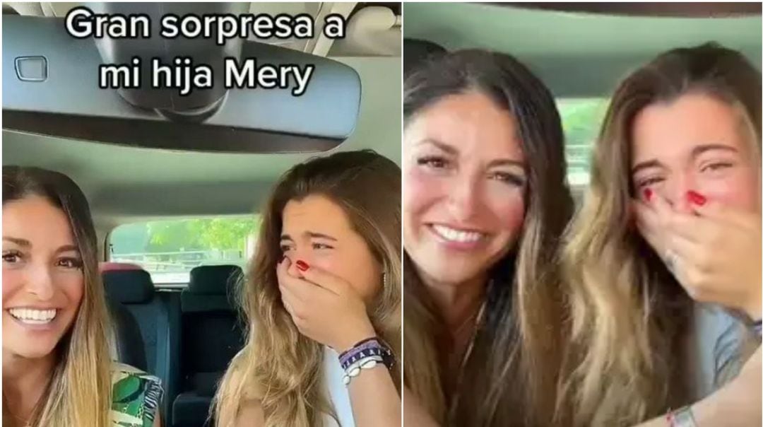 La influencer Nuria Pajares y su hija, en un vídeo