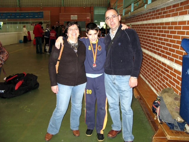 Menchi, Dani y Alberto tras un campeonato