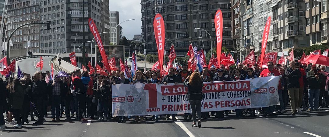 Manifestación del Primero de Mayo en A Coruña