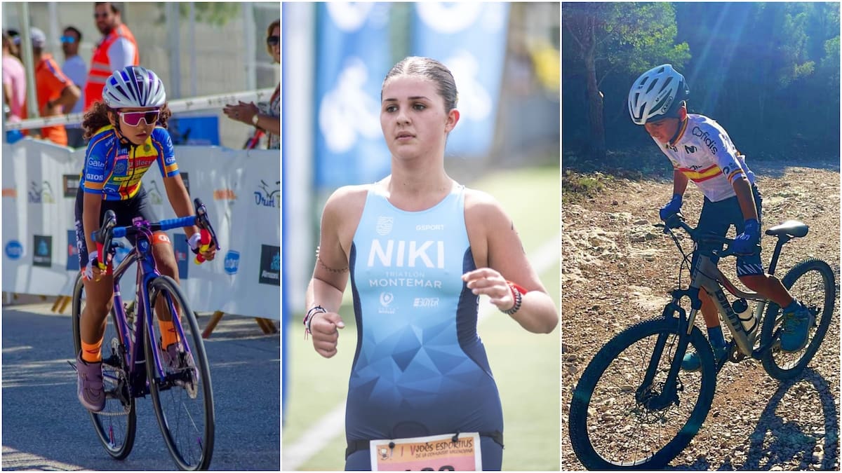 Los miniforajidos calientan en la banda!