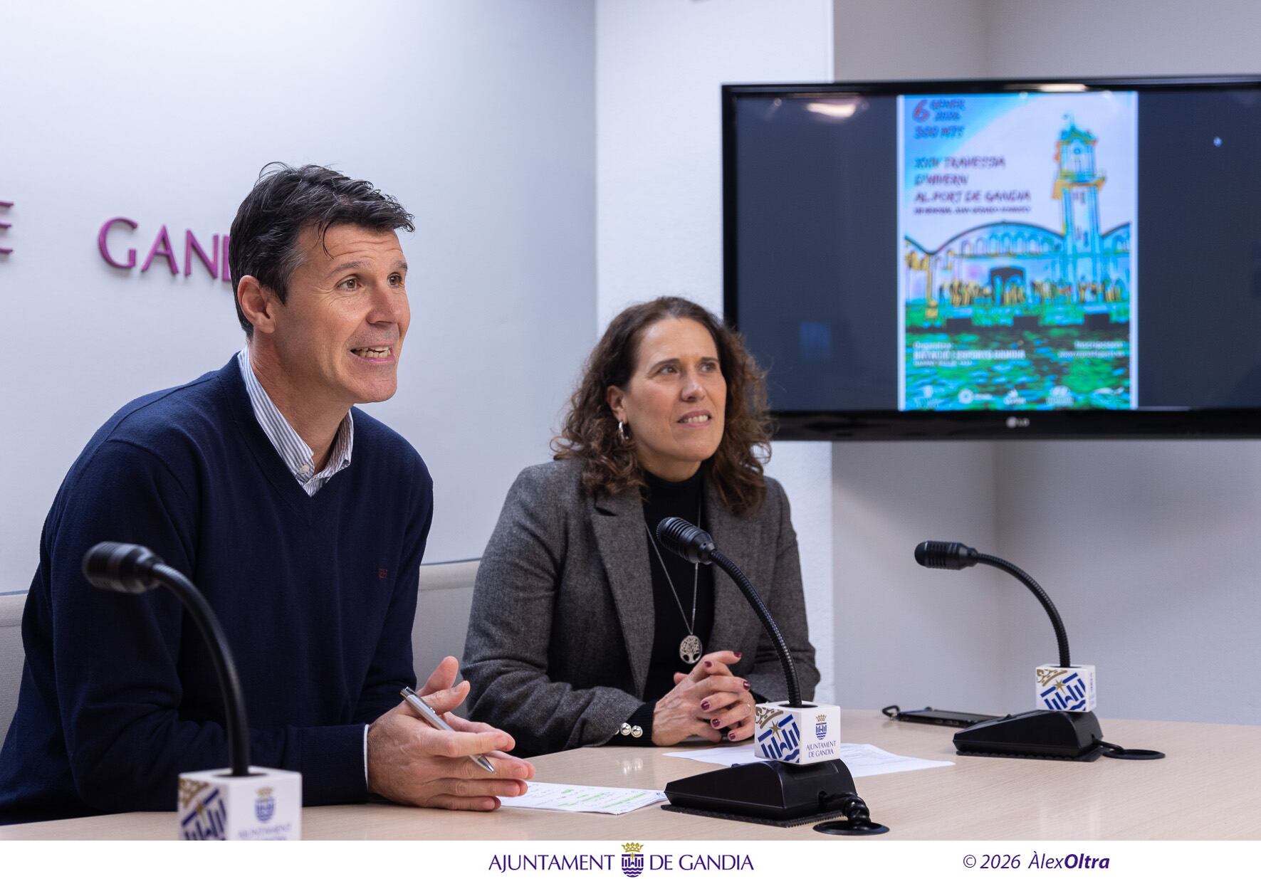 Jesús Naveiro y Pilar Martí. Ayuntamiento de Gandia