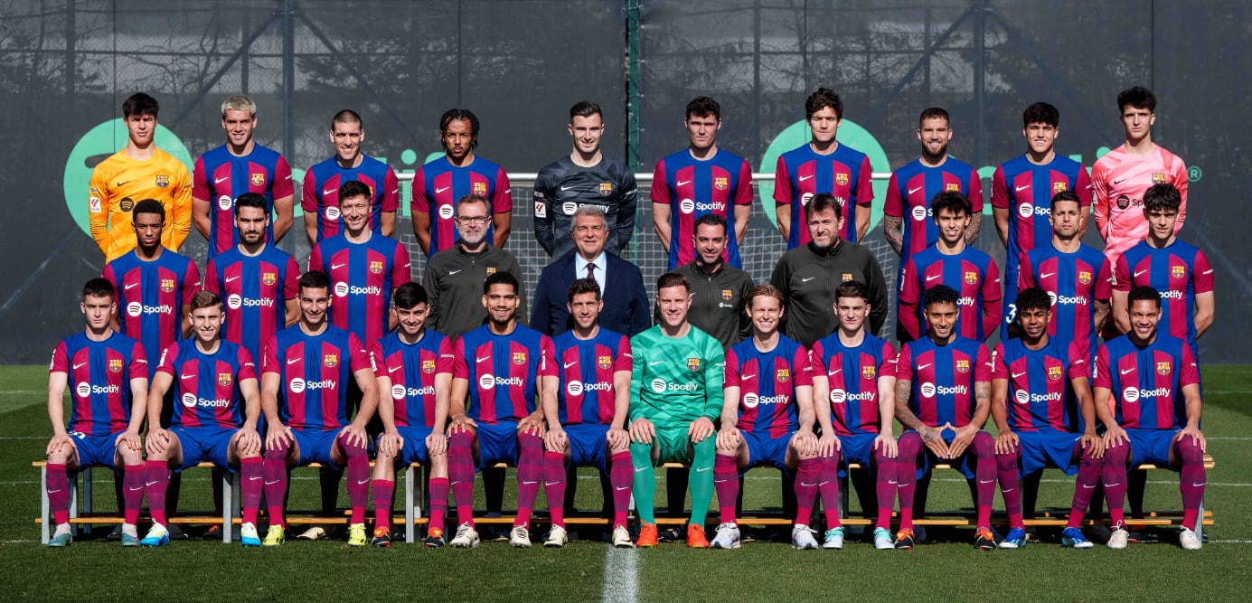 Foto oficial del primer equipo del Barça