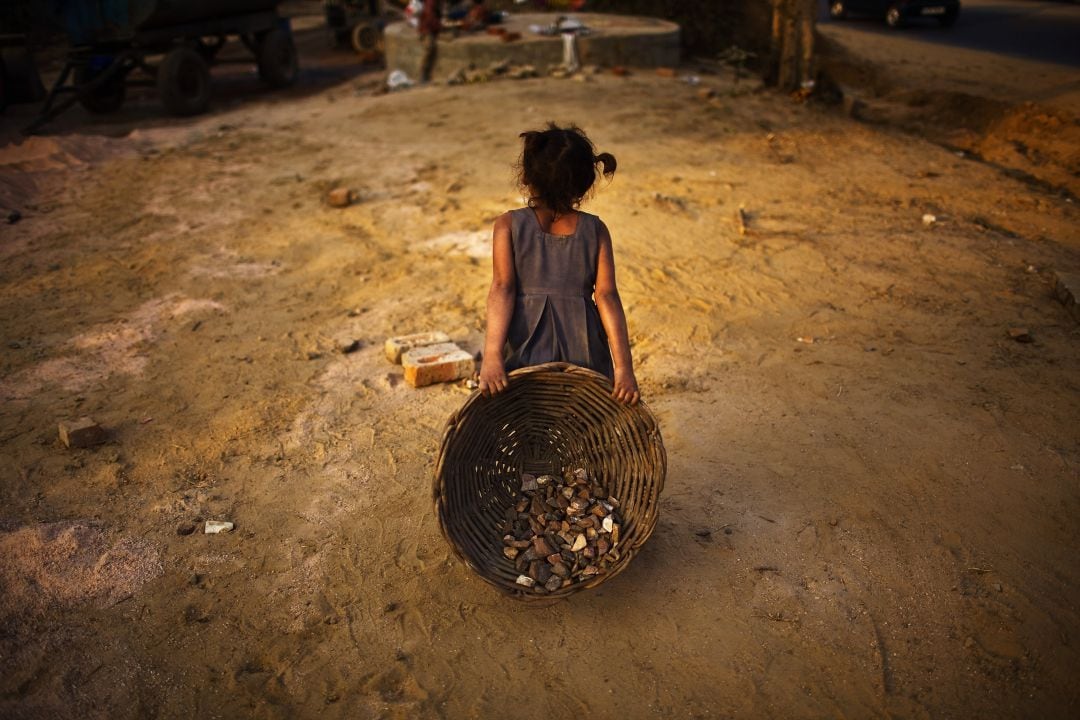 Una niña india en una imagen tomada en enero de 2010 en Nueva Delhi.