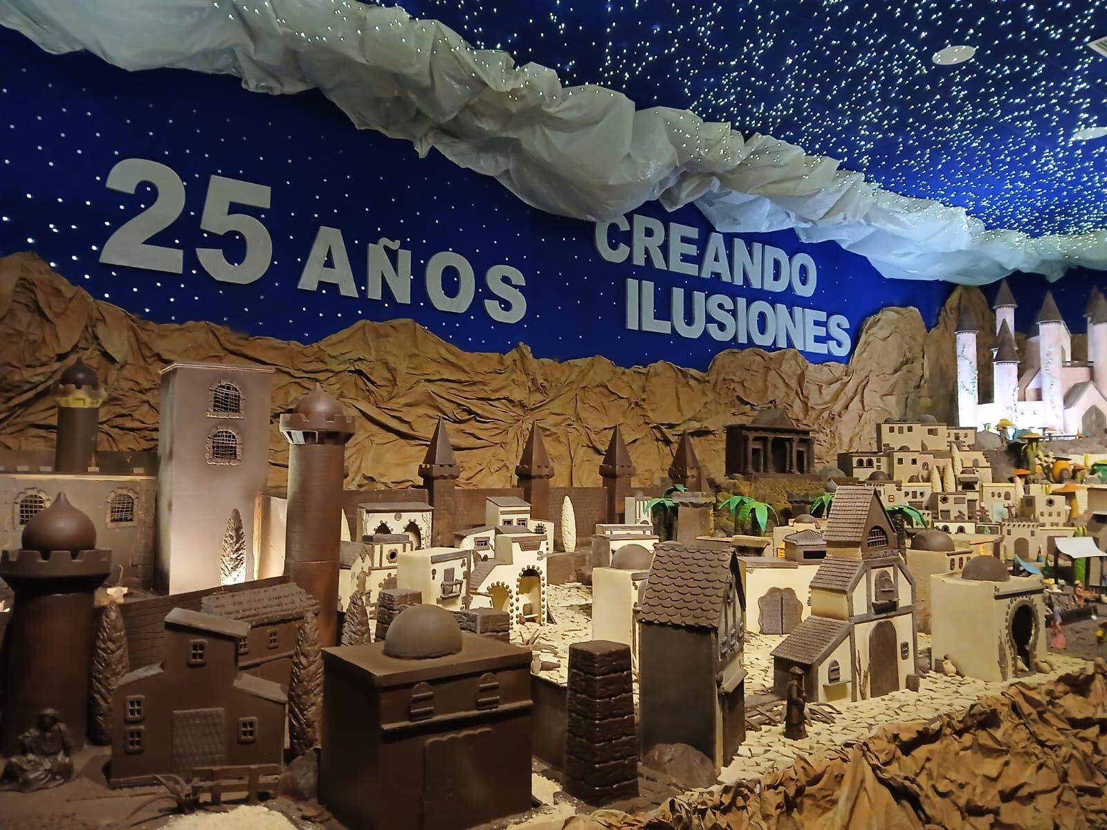 Belén de chocolate de este año en Galleros