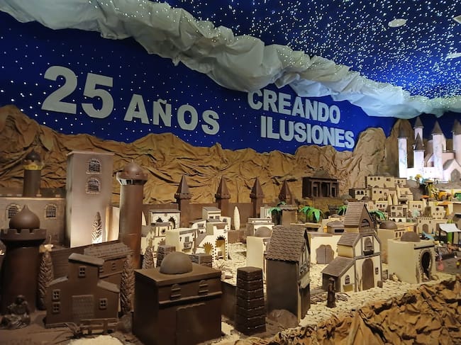 Belén de chocolate de este año en Galleros