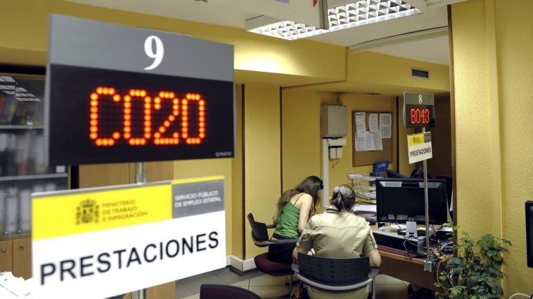 Interior de una oficina de empleo