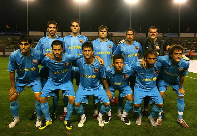 El Barça presentó un equipo plagado de suplentes.