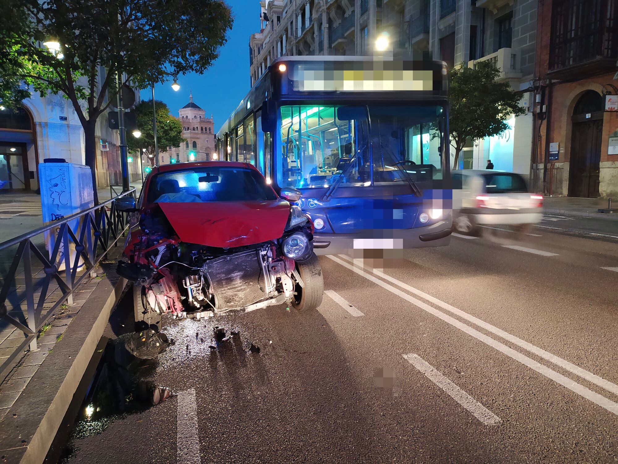 Accidente en Miguel Íscar de Valladolid