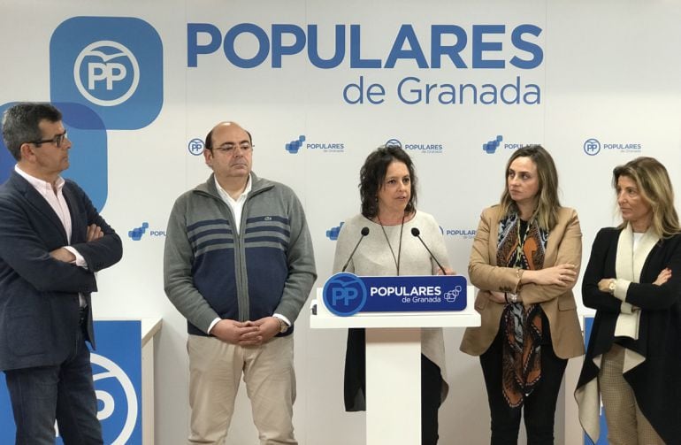 Rueda de prensa del PP en la que ha denunciado la “situación insostenible” de los pacientes de radioterapia en Granada