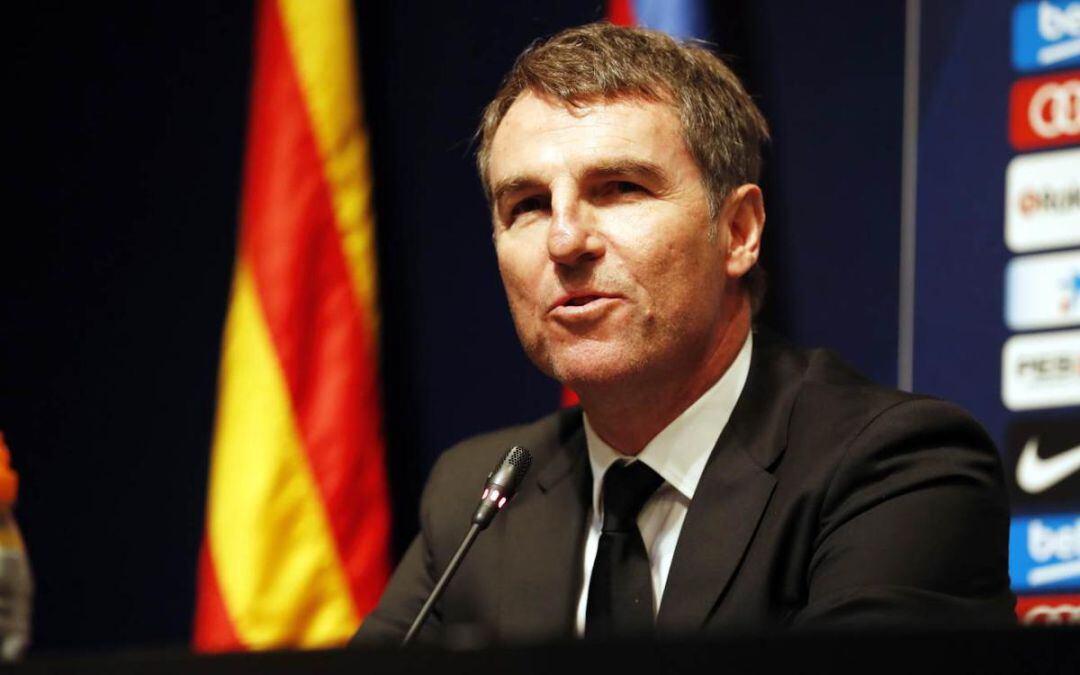 Robert Fernández, durante su etapa en el FC Barcelona. 