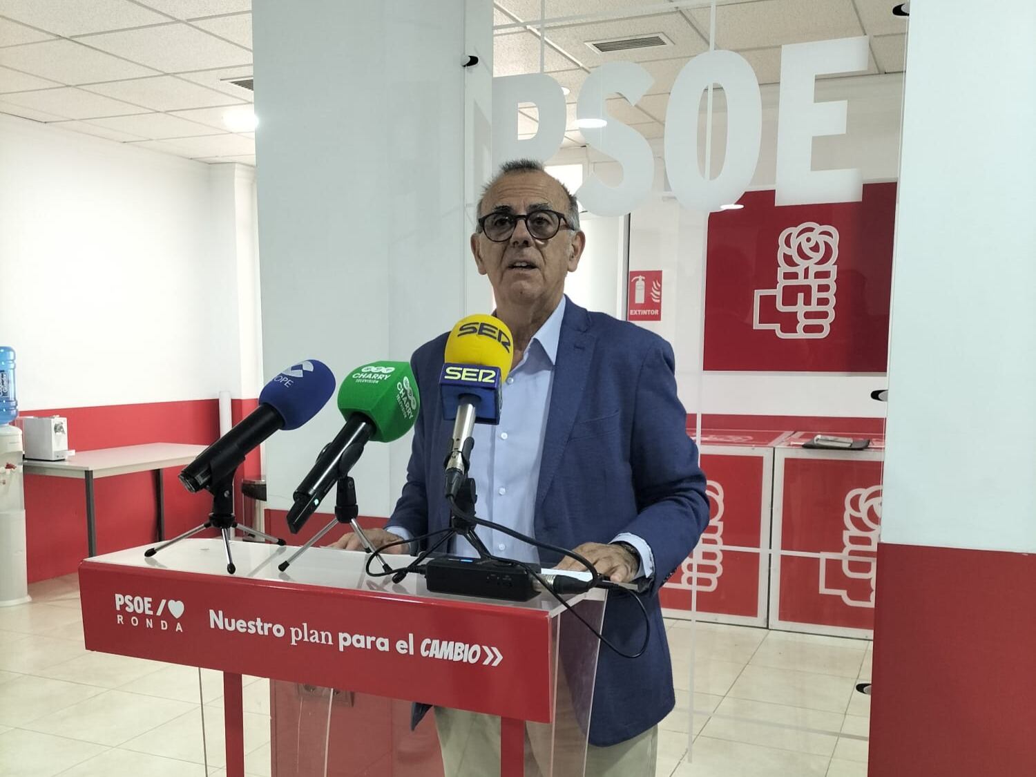 José María Guzmán en rueda de prensa