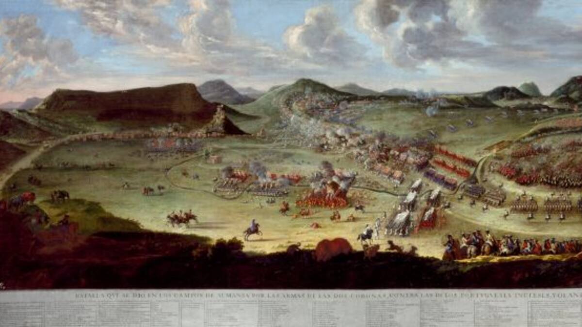 El cuadro de la Batalla de Almansa visita por primera vez la localidad en su 311º aniversario