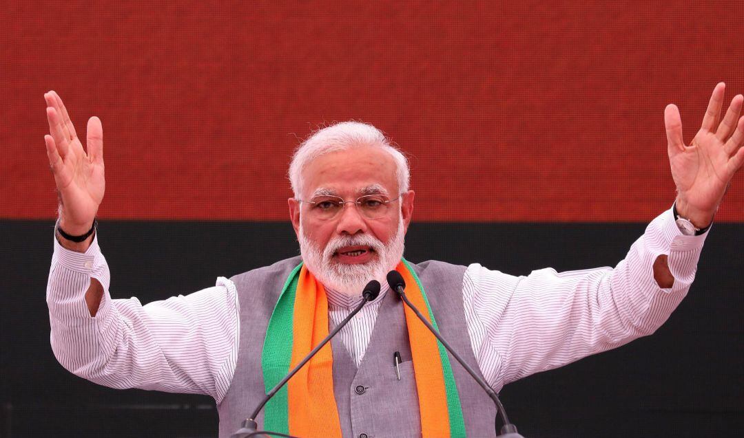 Un primer ministro Narendra Modi, líder del partido Bhartya Patra, se juega su permanencia en el gobierno cinco años mas, tras las elecciones que empiezan el 11de abril y que durarán mas de un mes, en la mayor democracia del planeta y el pais mas poblado, la India. 