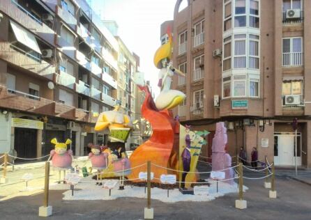 Primer Premio, mejor pintura, ingenio y gracia en Falla el Mocador de Sagunto