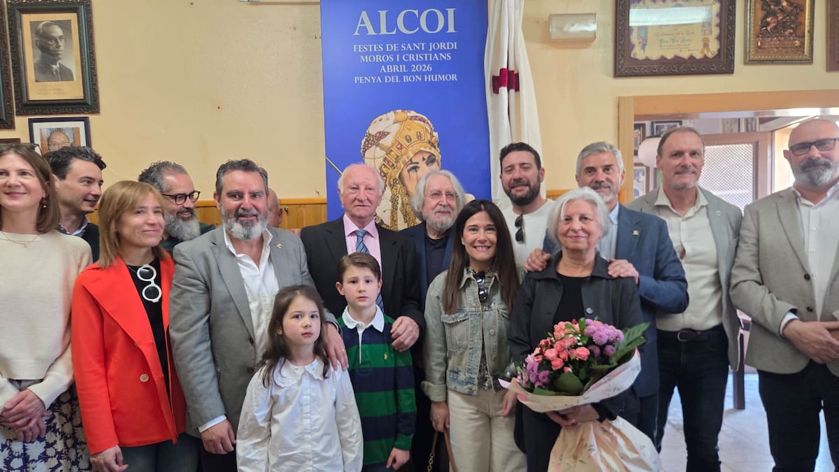 La imatge de l'alferes dels Marrakesch, vista per Toni Miró, en el cartell de la Penya del Bon Humor