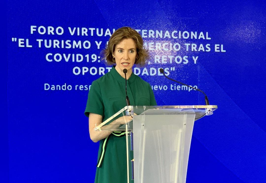 Sonia Pérez Ezquerra, en el Foro sobre comercio y turismo tras covid19 
 