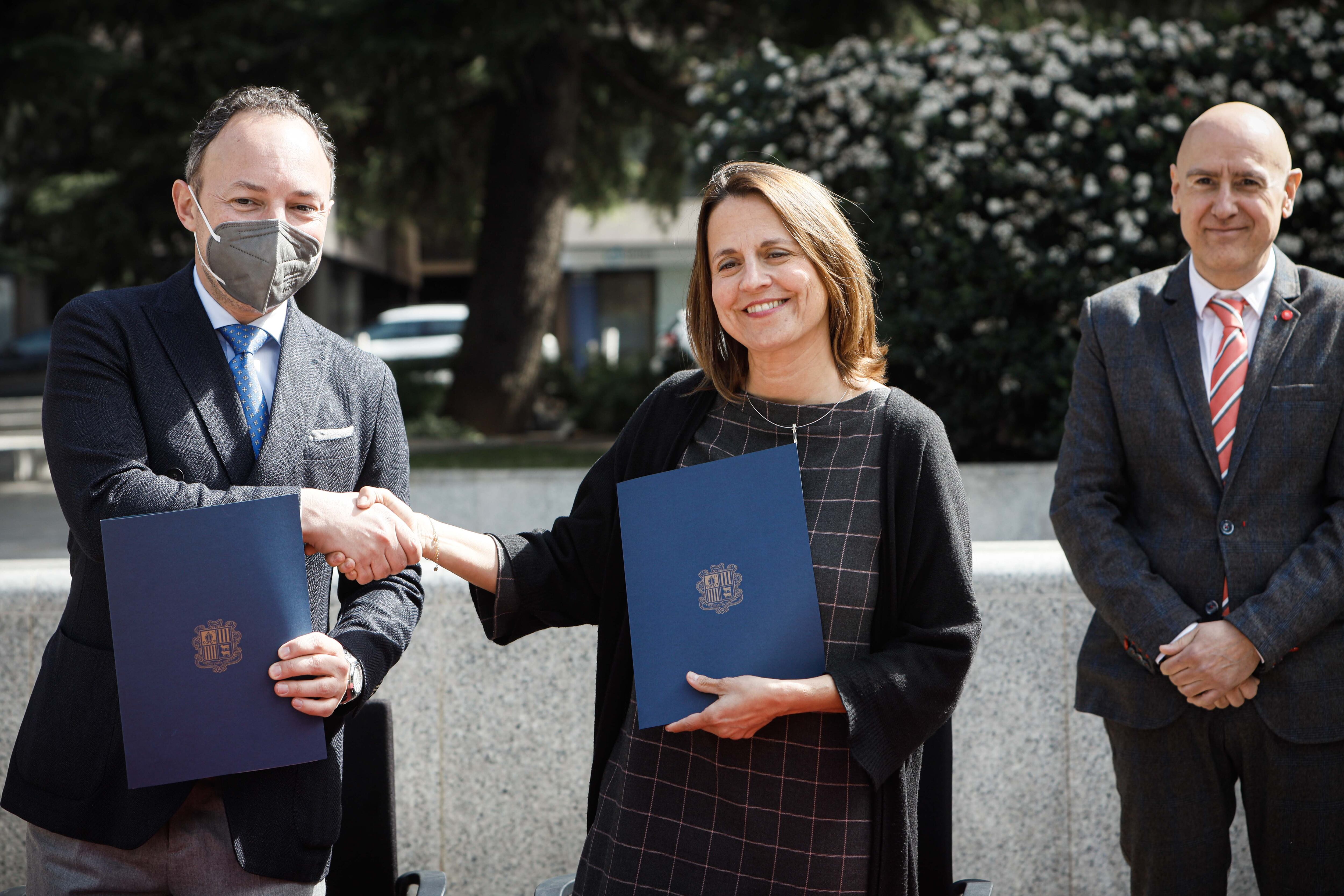 Signatura del conveni de col·laboració entre el Govern d'Andorra i el Comú d'Escaldes-Engordany