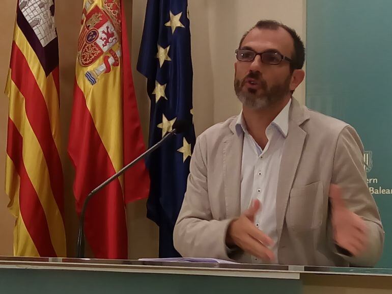 Biel Barceló, vicepresident y conseller de Turismo, ejerce de portavoz del Govern.
