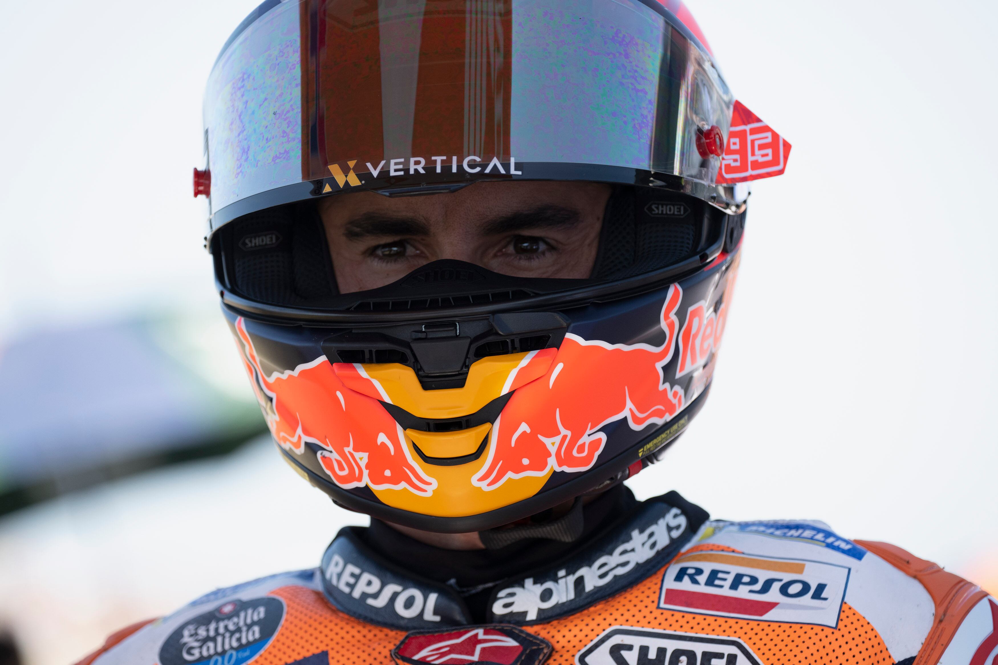 Marc Márquez, antes de la carrera sprint en el GP de San Marino