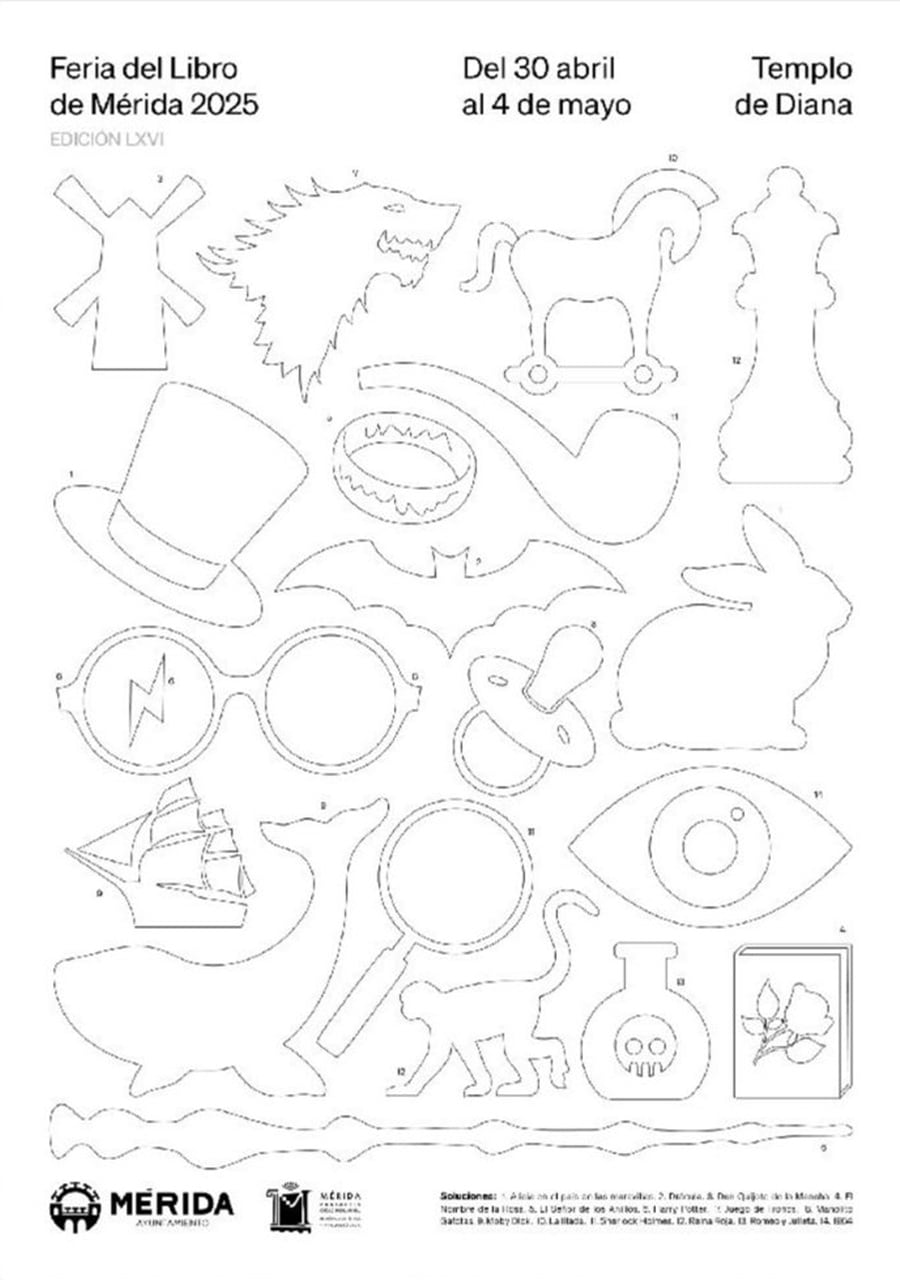 El 'No-cartel' de la Feria del Libro de Mérida 2025